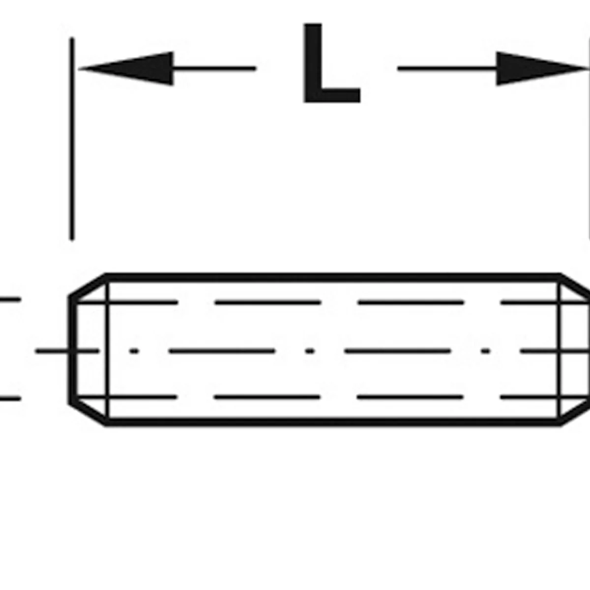 M4 THREADED SLEEVE D5x15 GLV x100 - Image 2