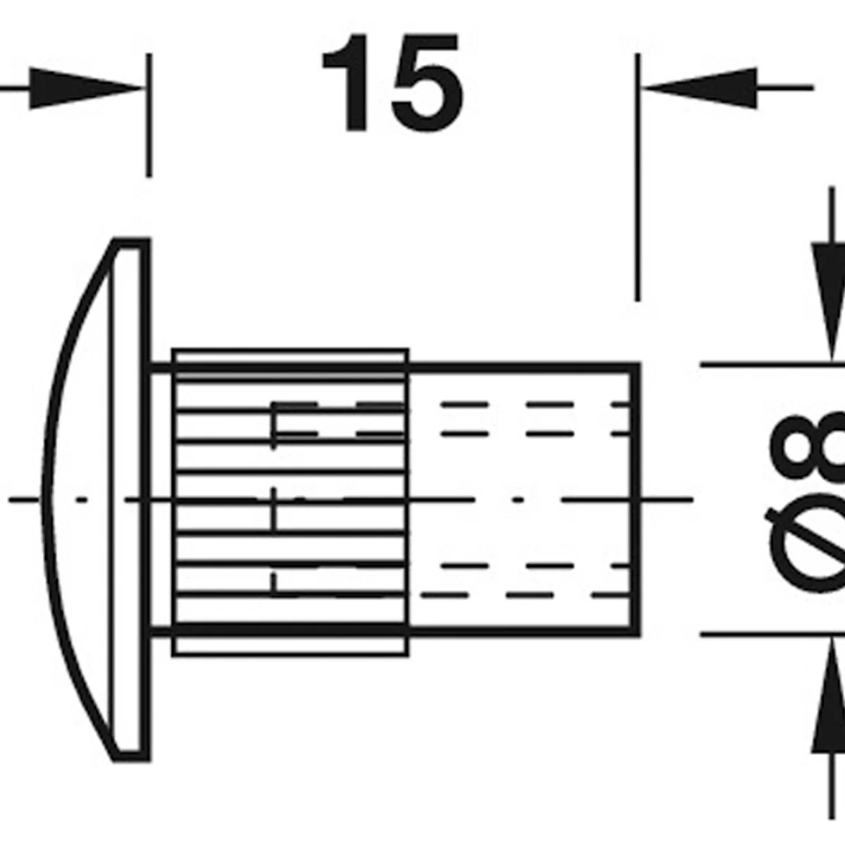 M6 SLEEVE NUT SCR SLOT GLV x100 - Image 2