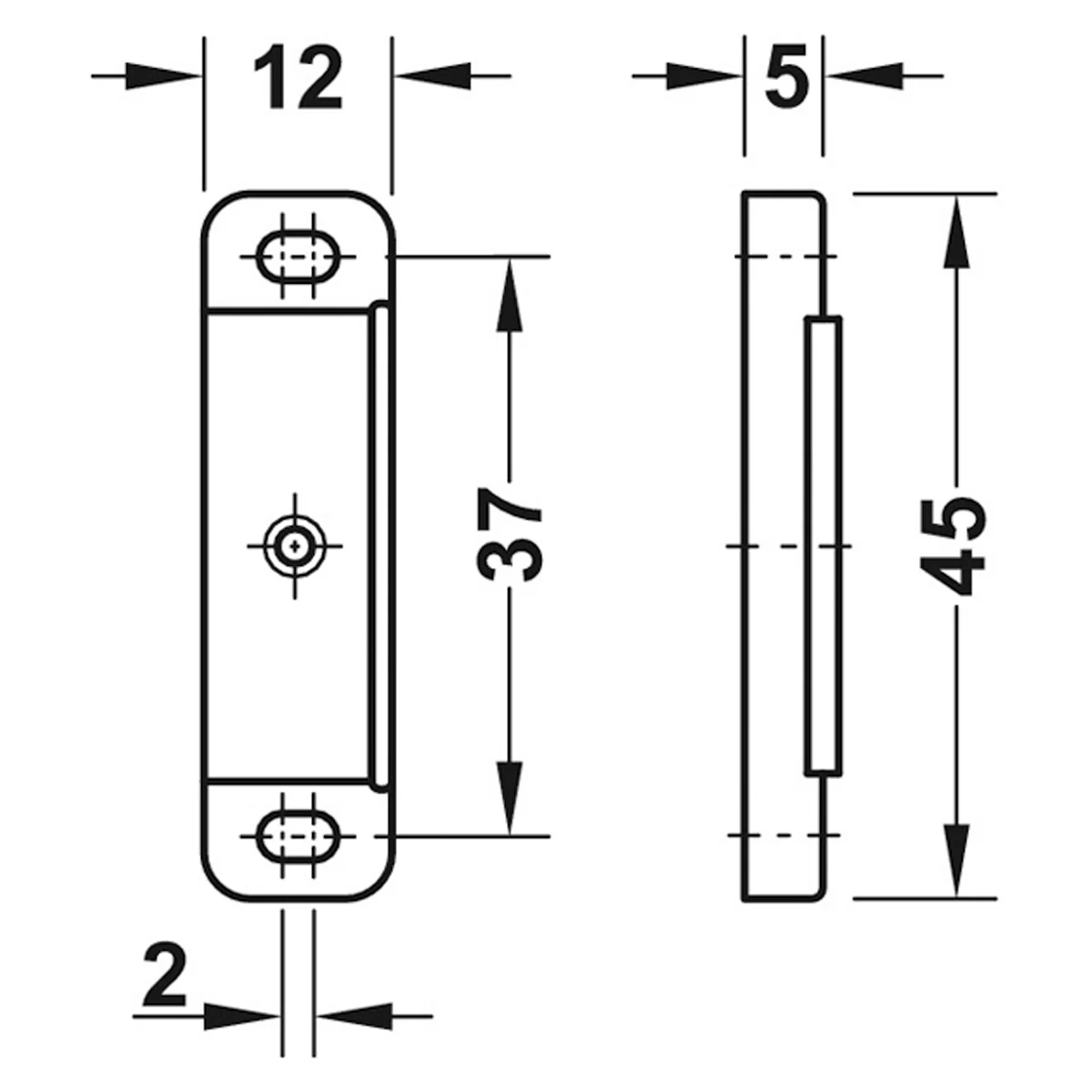 MAGNETIC CATCH 4KG CNT ZA/GLD x10 - Image 2