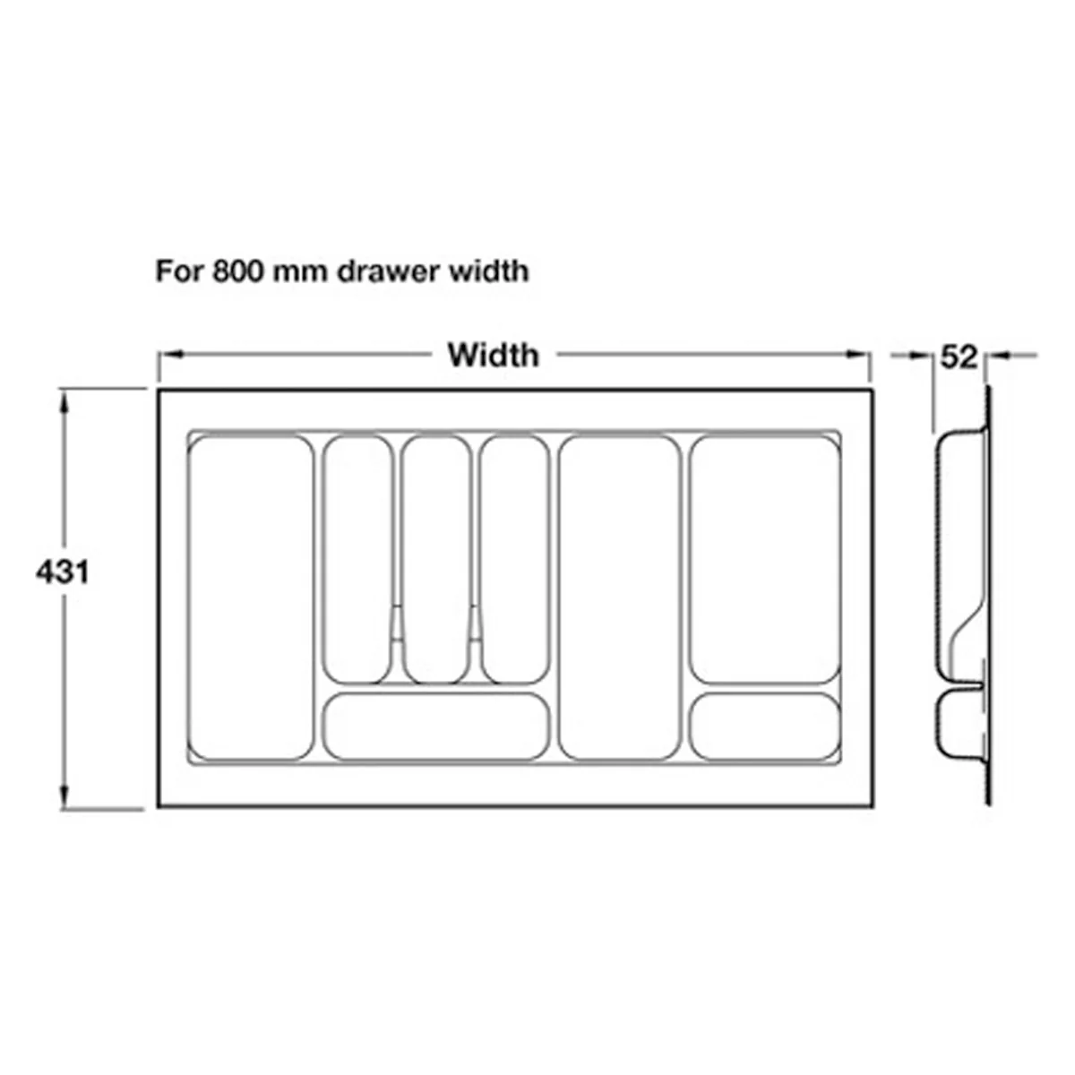 MATRIX A CUTLERY INS 431x0800 SGY - Image 2