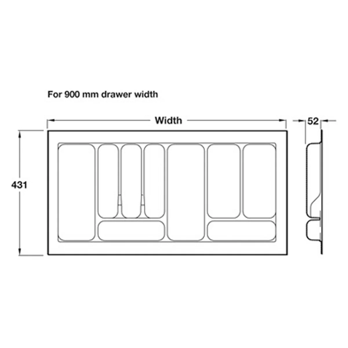 MATRIX A CUTLERY INS 431x0900 SGY - Image 2