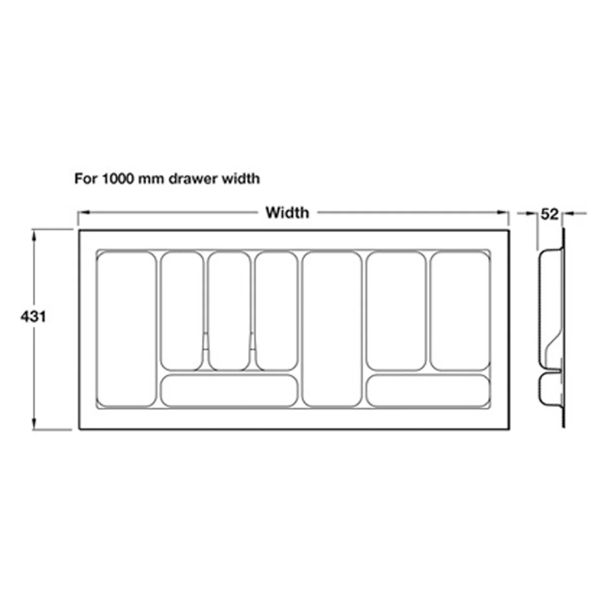 MATRIX A CUTLERY INS 431x1000 SGY - Image 2