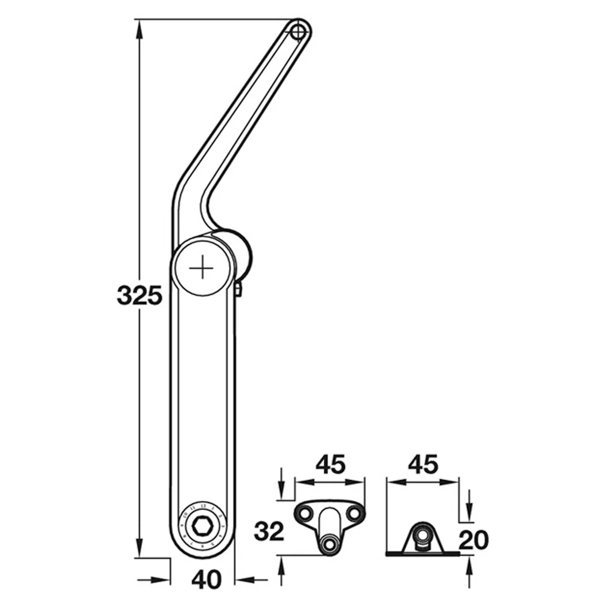 MAXI 3675 LID STAY MOD-B 45/37 NP - Image 2