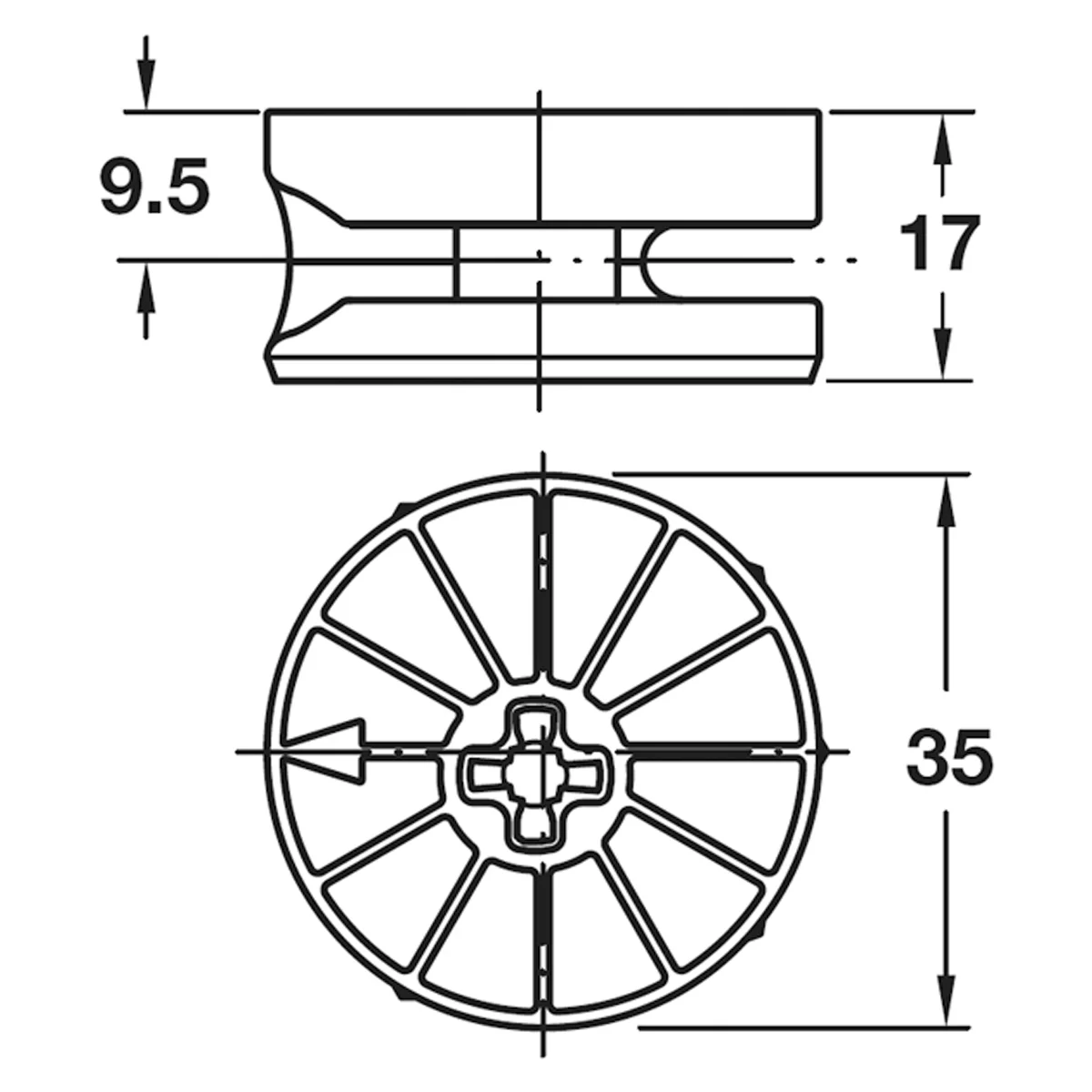MAXIFIX HOUSING D35x17 SW6 BRI - Image 2