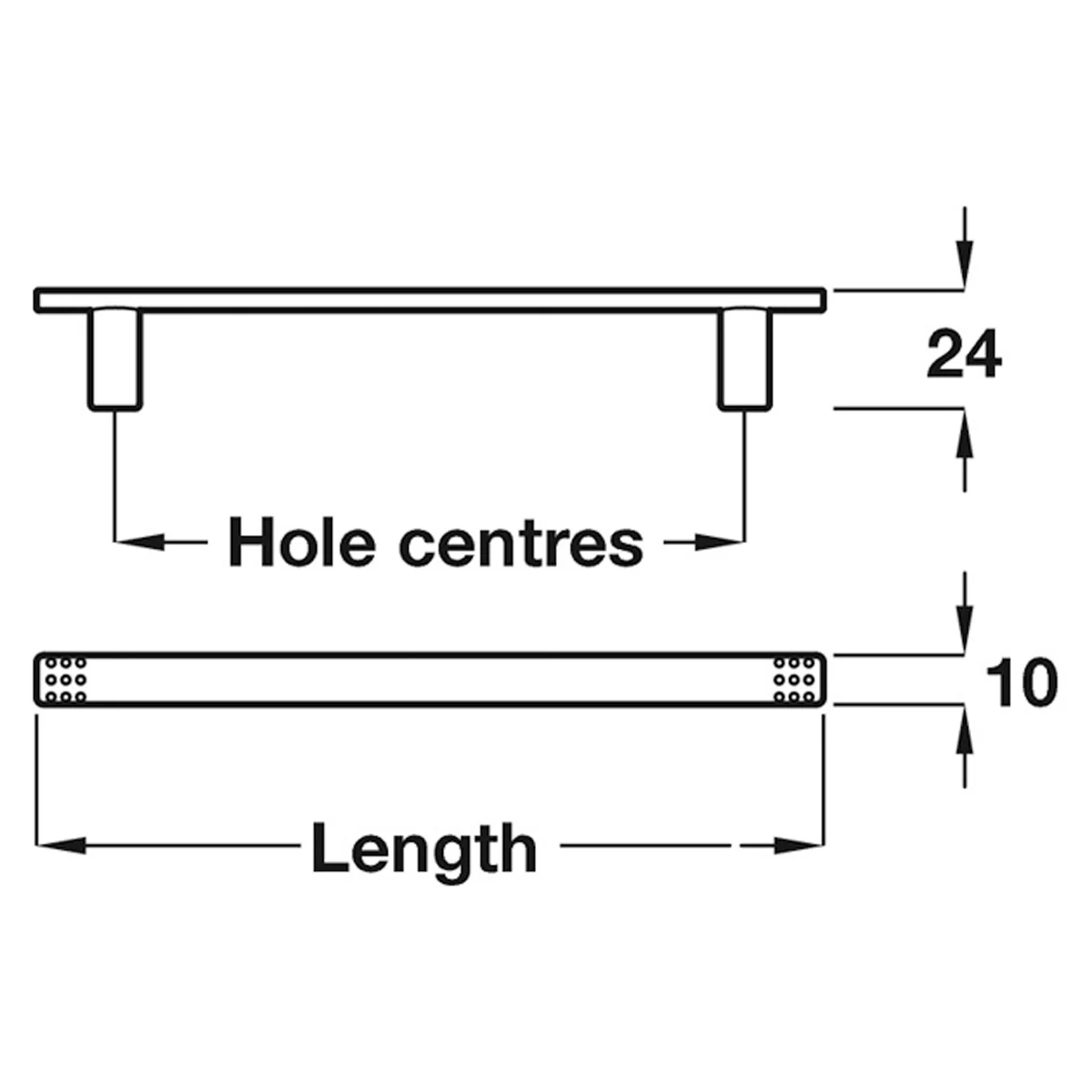 MELINA PULL HANDLE 128HC ZA/PCP - Image 2