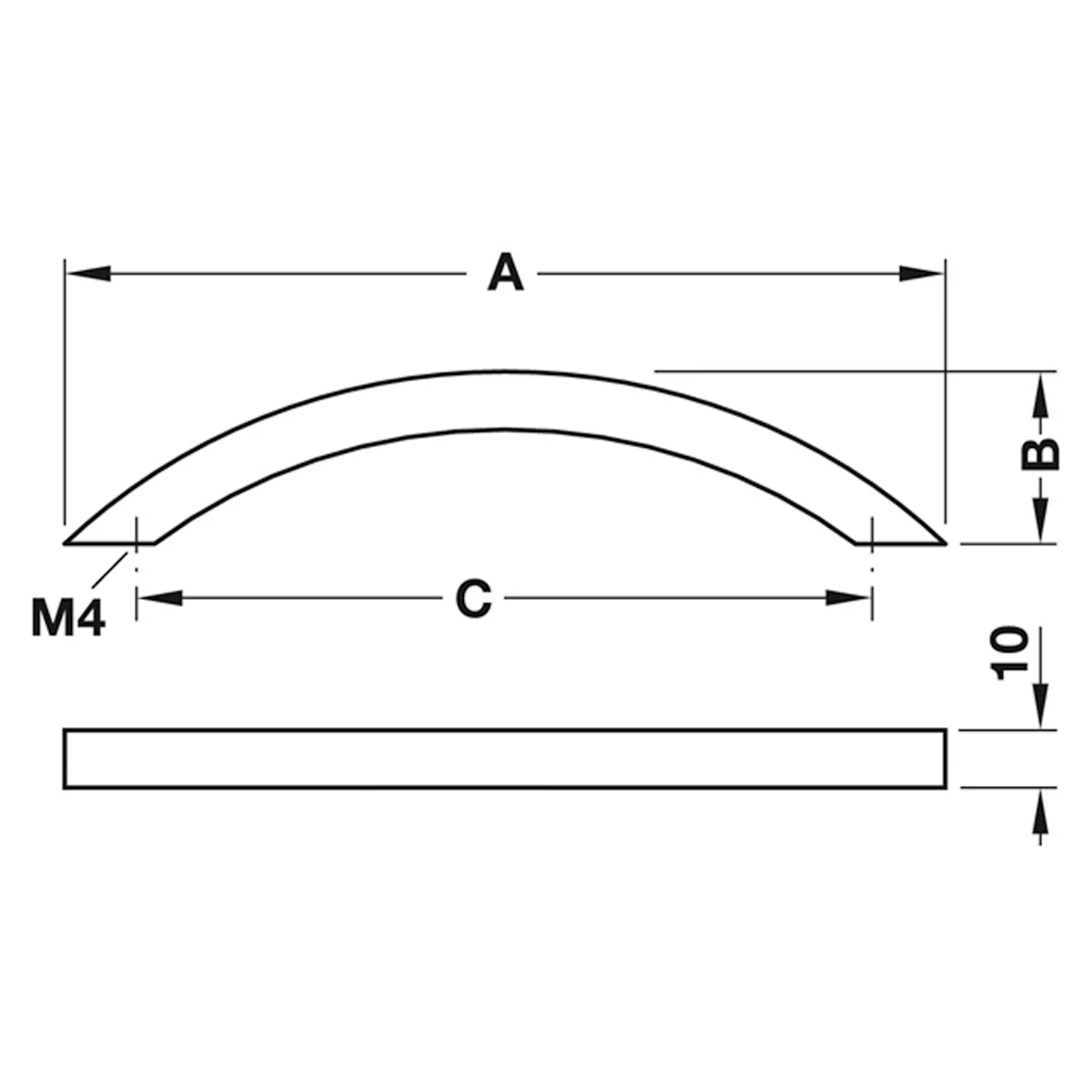 METROPOLIS BOW HANDLE 224HC 259 SSS - Image 2