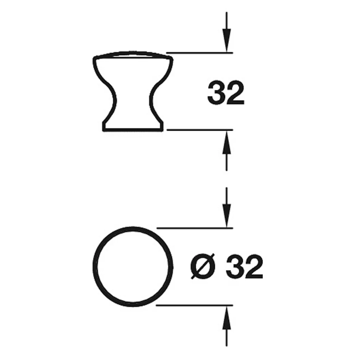 METROPOLIS KNOB D32x32 SSS - Image 2