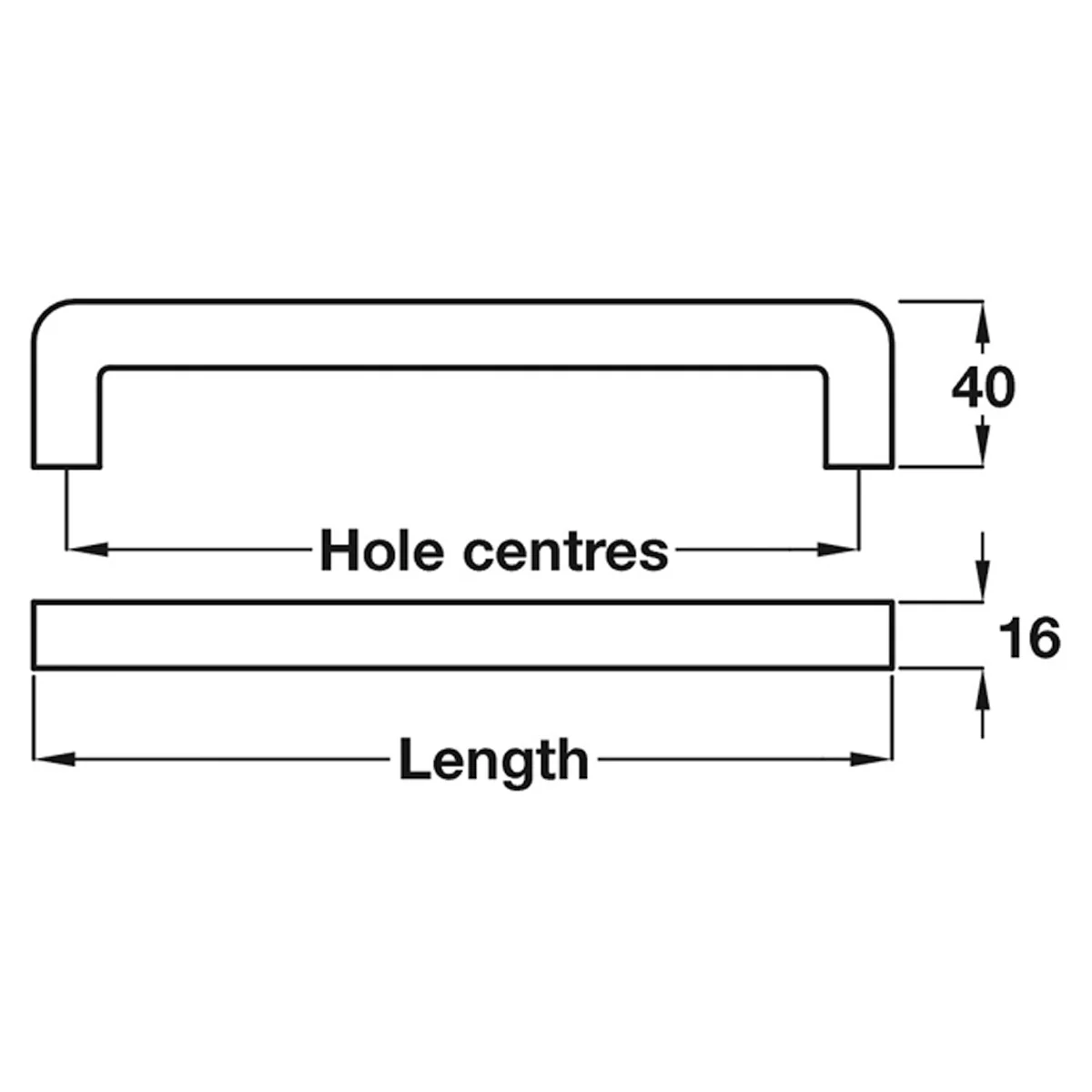 METROPOLIS PULL HANDLE 448HC SSS - Image 2