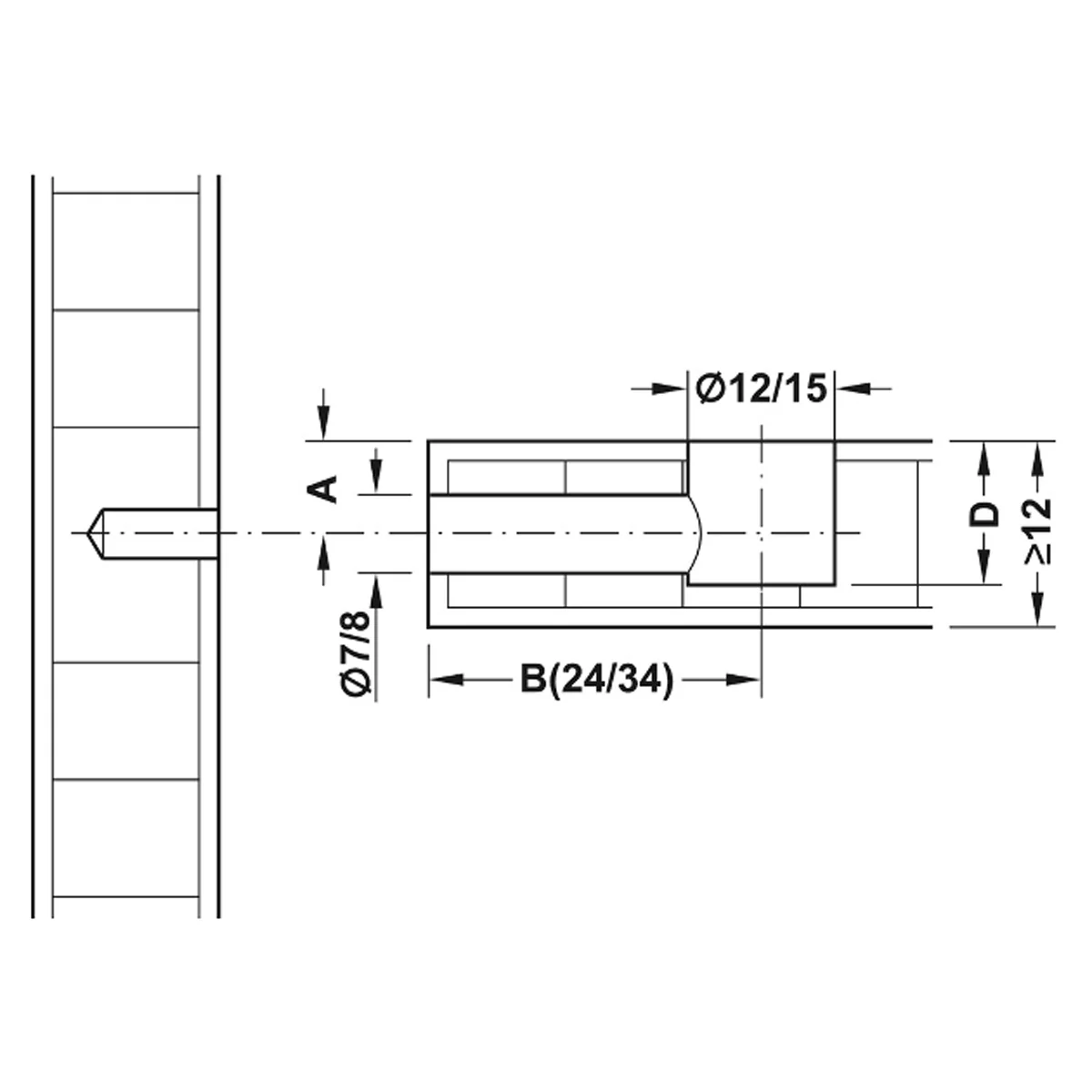 MINIFIX 15 HOUSING -RIM 19.5 BRI x100 - Image 2