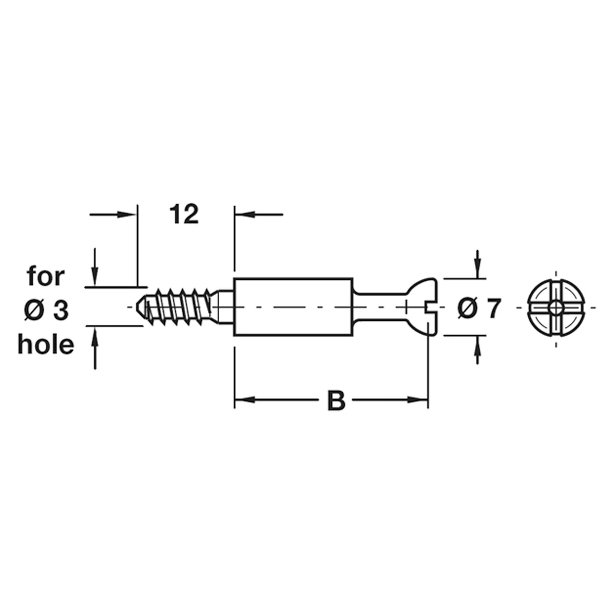 MINIFIX S100 CONBOLT D7x34 BRI x100 - Image 2