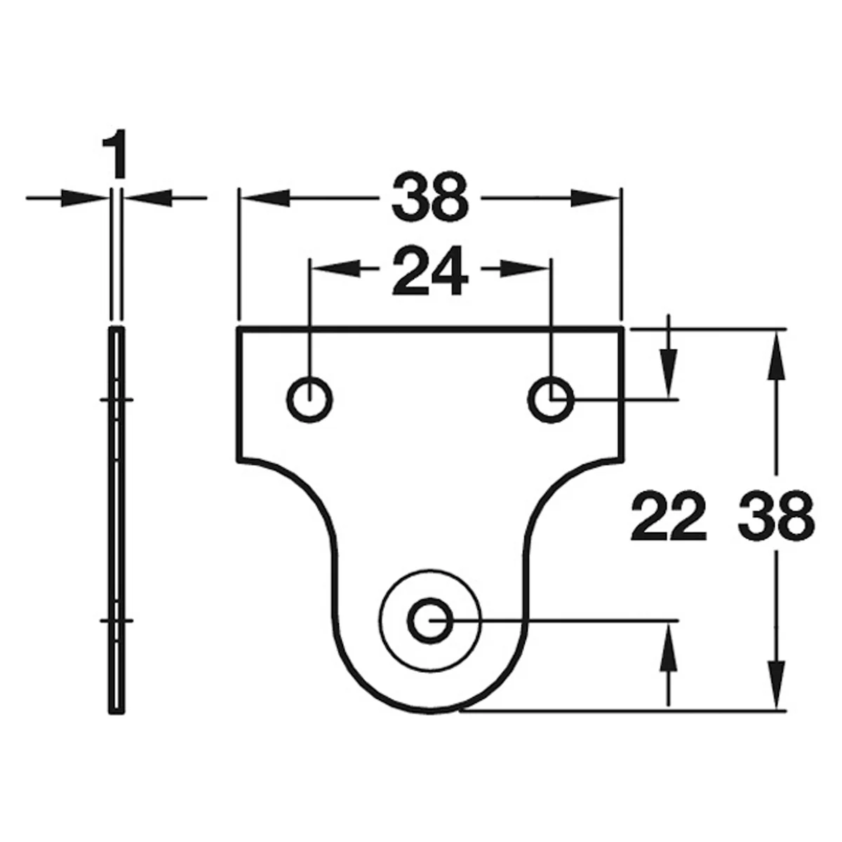 MIRROR PLATE 38x38 ST/NP BX100 - Image 2
