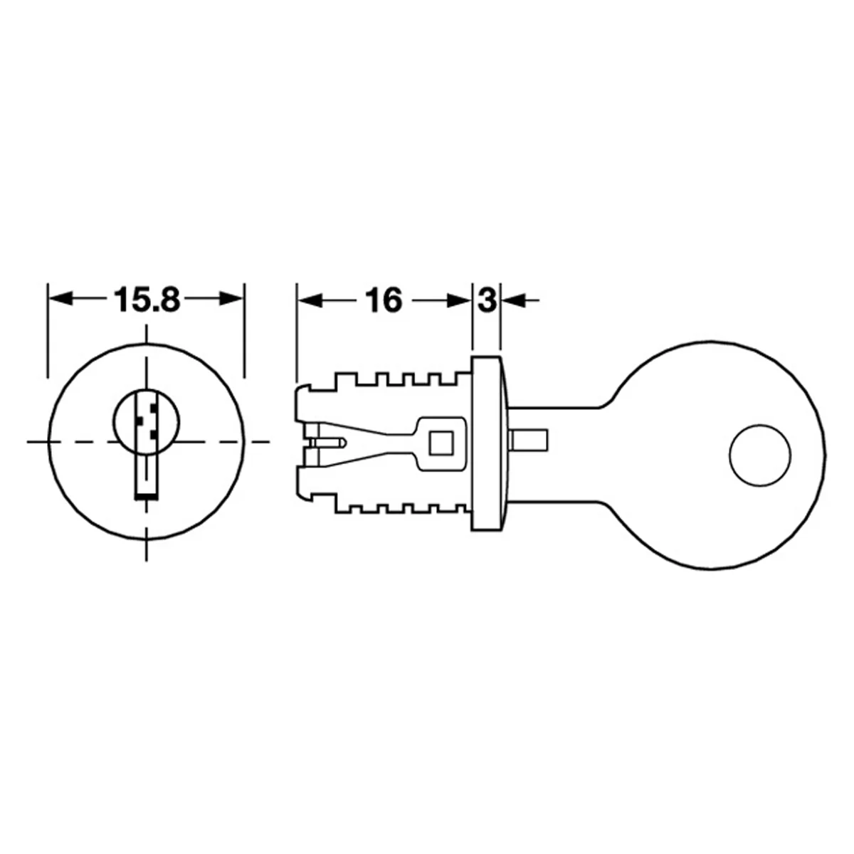 MOD CYLINDER CORE D15.8x19 108T NP - Image 2