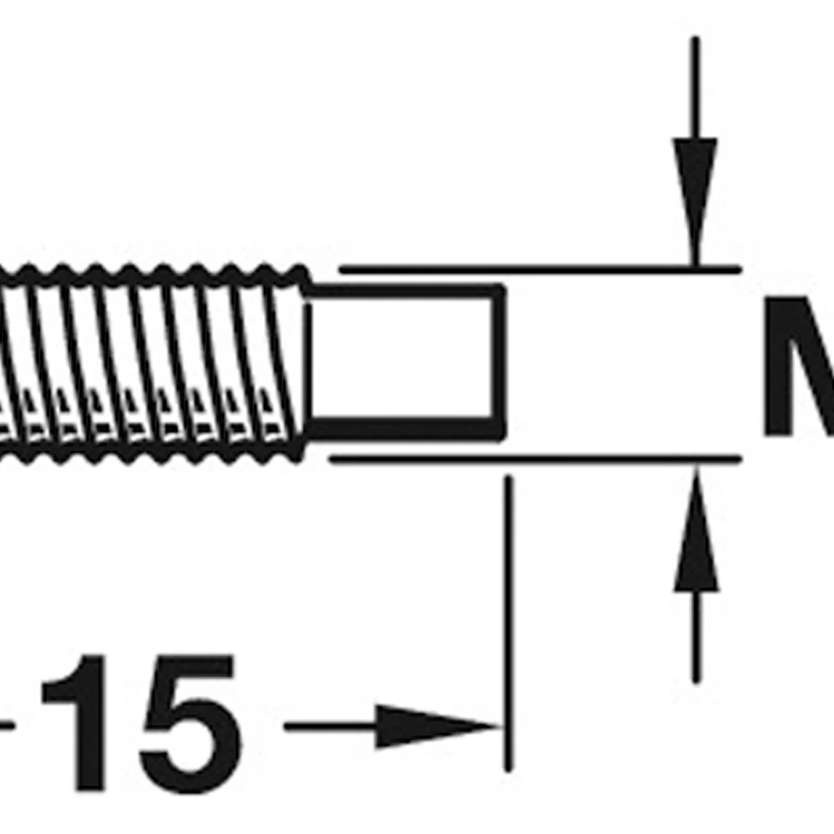 MOUNTING SCREW M4x15 ST/NP BX100 - Image 2
