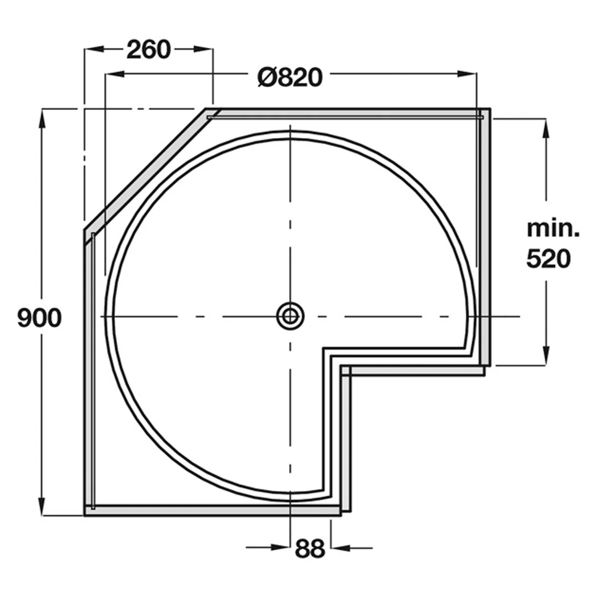 NINKA ¾CIRCLE CSEL 667-713 900 GRY - Image 2