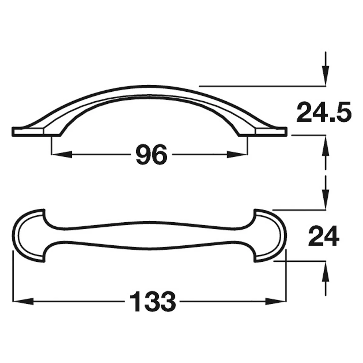 NORFOLK BOW HANDLE 96HC ZA/ANB - Image 2