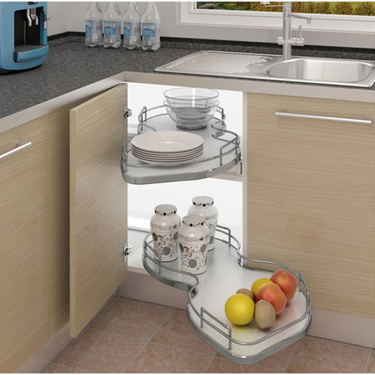 NUVOLA CORNER RH 500x1000 GRY/PCP