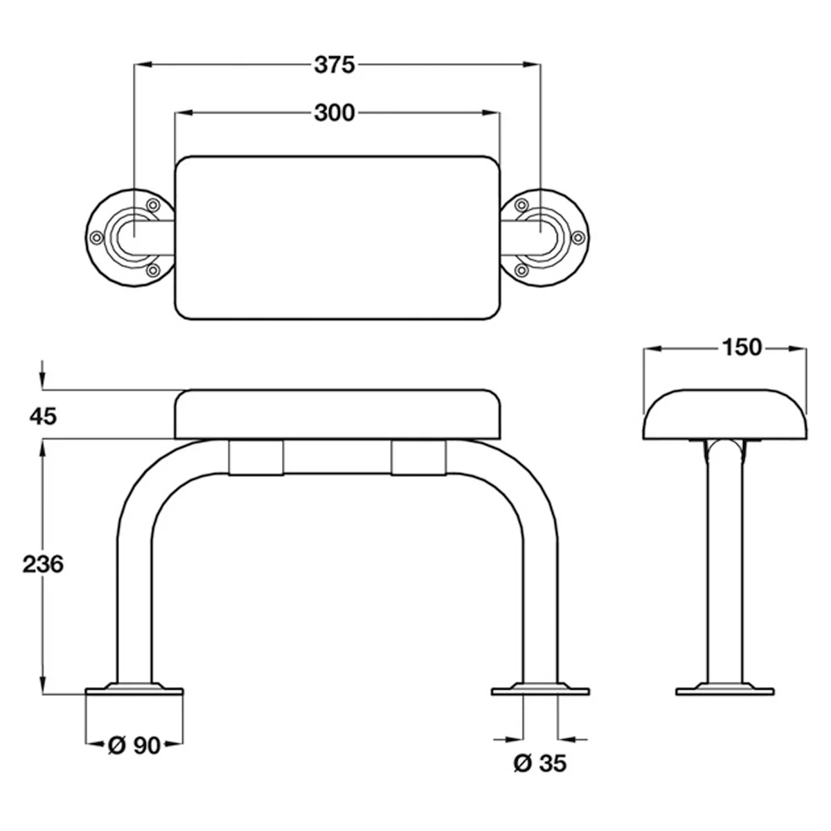 NYMA PRO DOC M TOILET FITTINGS WHI - Image 2