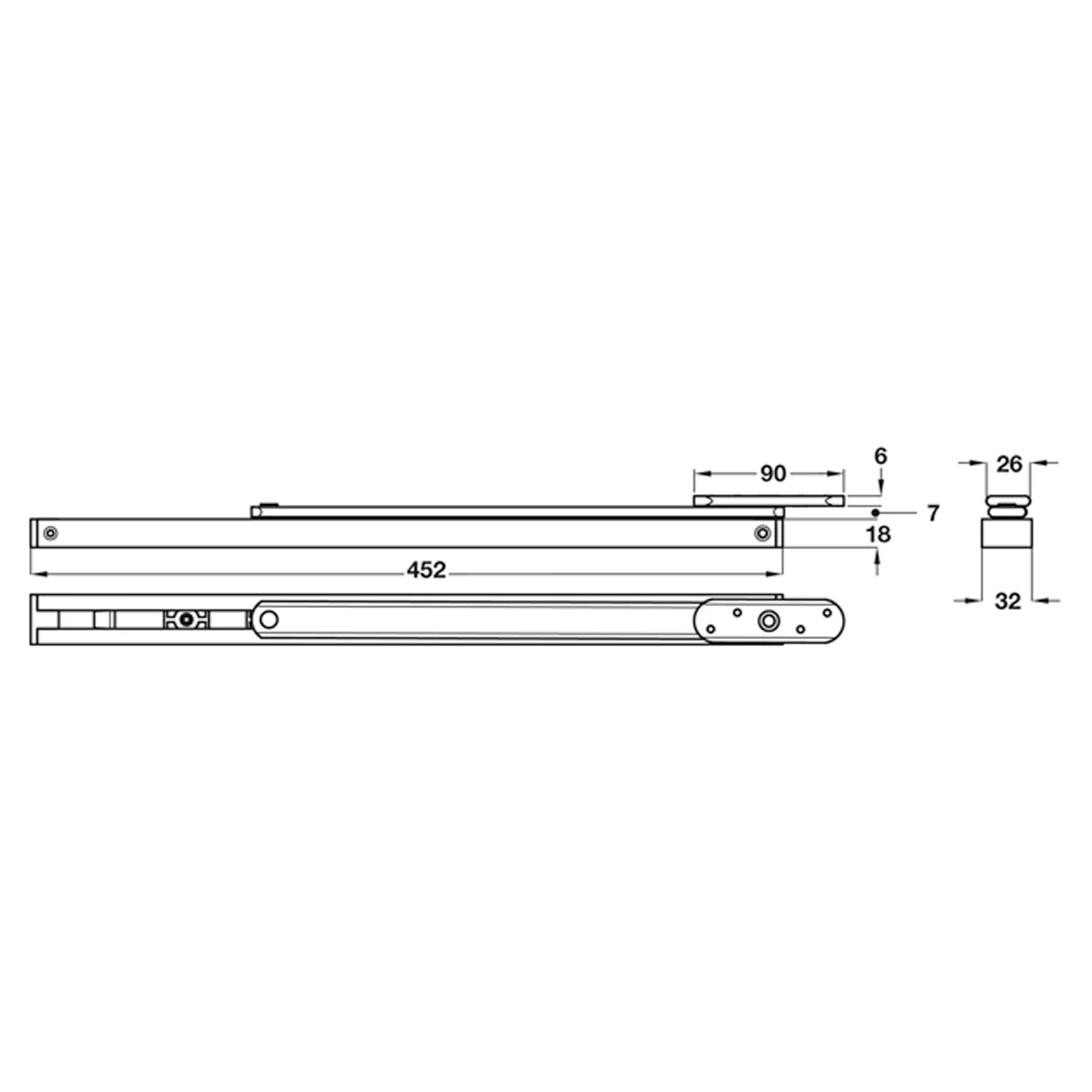 OVERHEAD DOOR STOP+HOLDER 90deg - Image 2