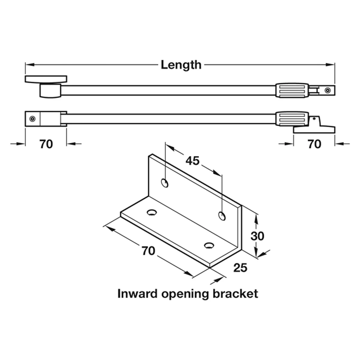 OVERHEAD FRICTION STAY 516-767 SGS - Image 2