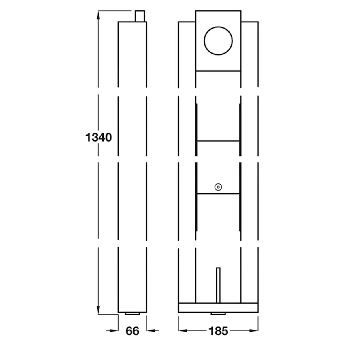 PBA DROP RAIL FIXTURE PLASTER 1340 - Image 2