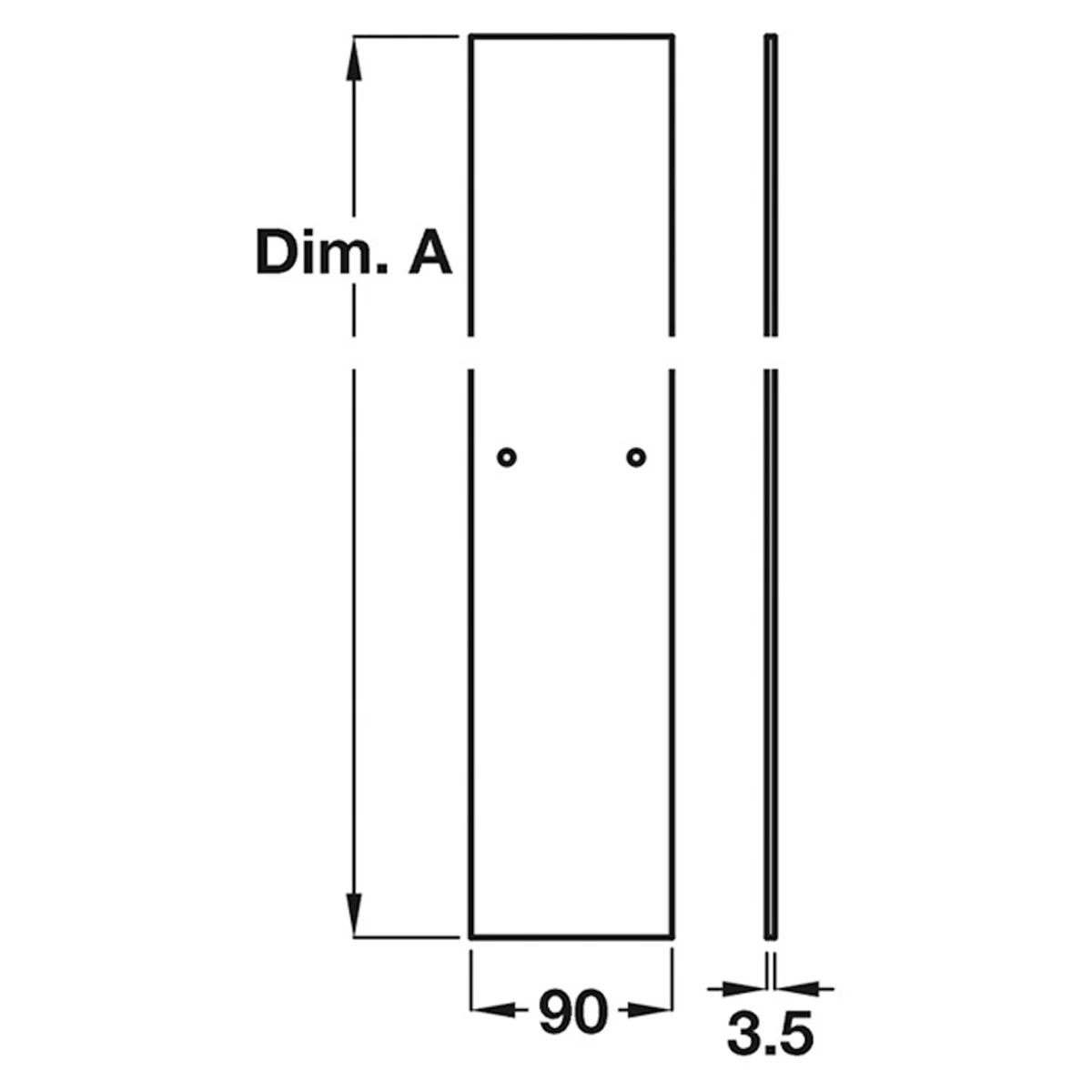 PBA DROP RAIL TEMPLATE PLASTER 935 - Image 2