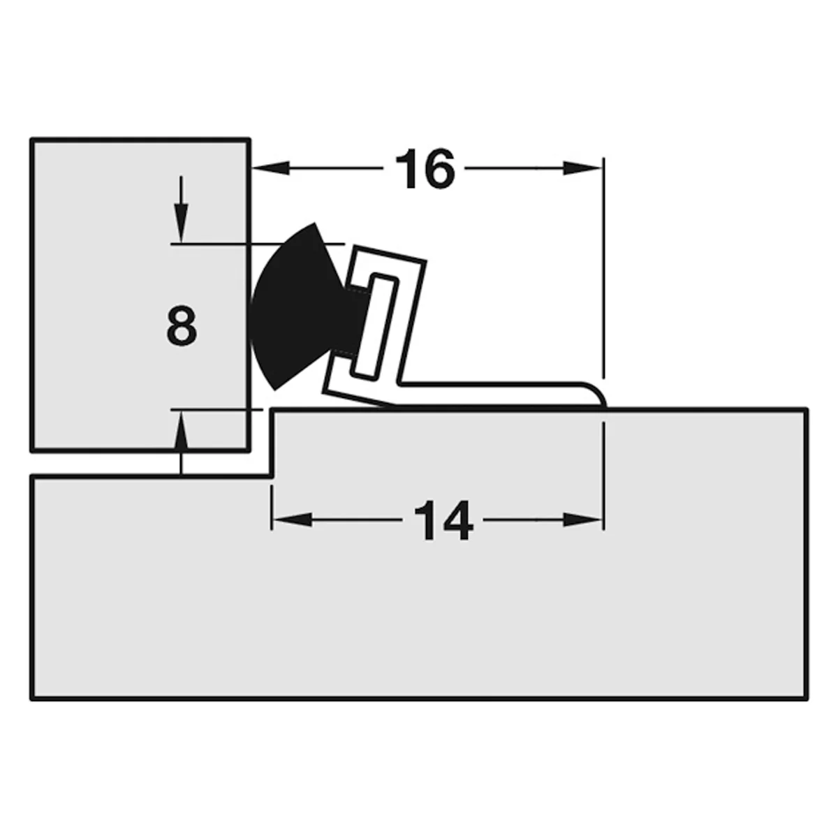 PILE DOOR SEAL 5000x16x8 PVC/WHI - Image 2