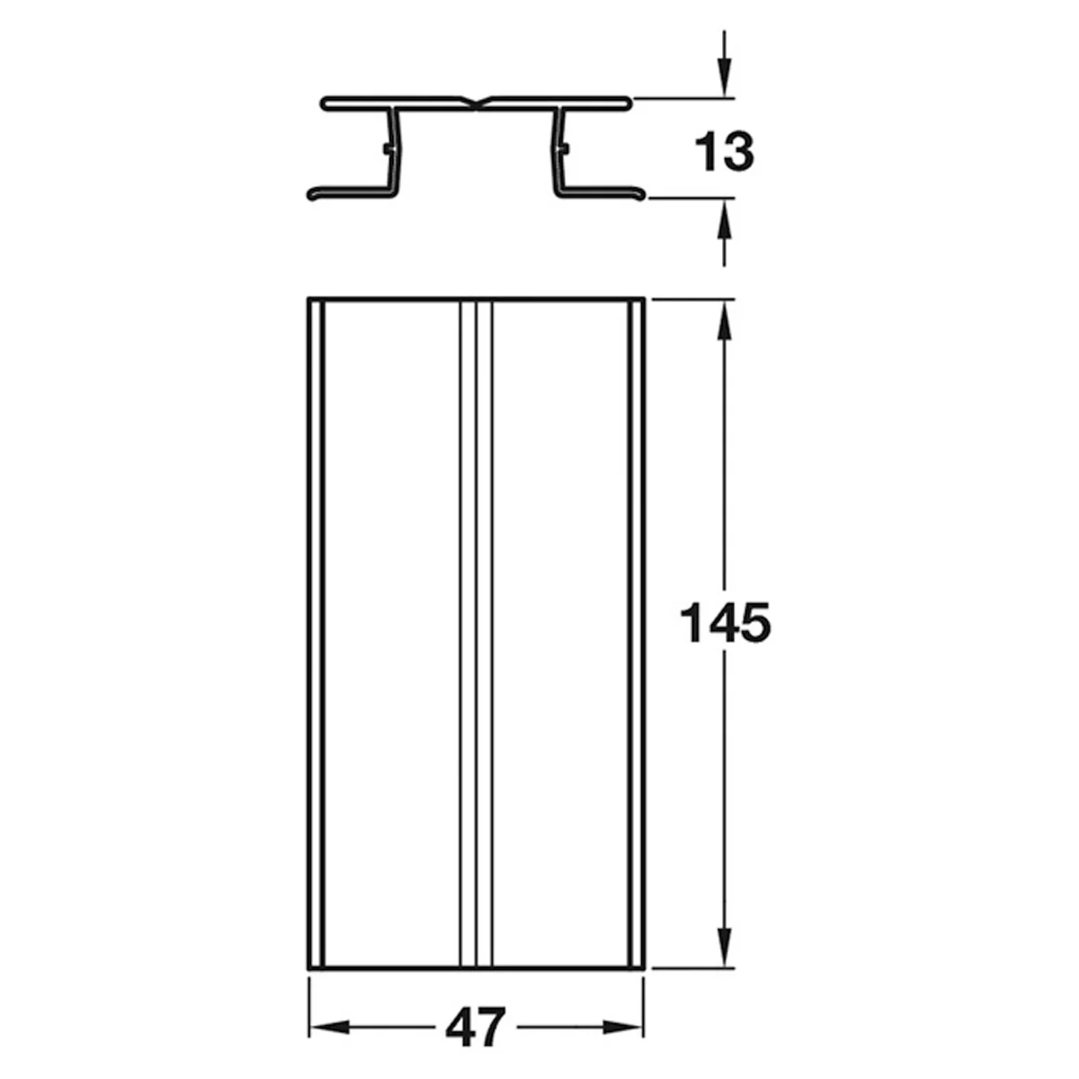 PLINTH FLEX CONNECTOR 145x47 AA/SSS - Image 2