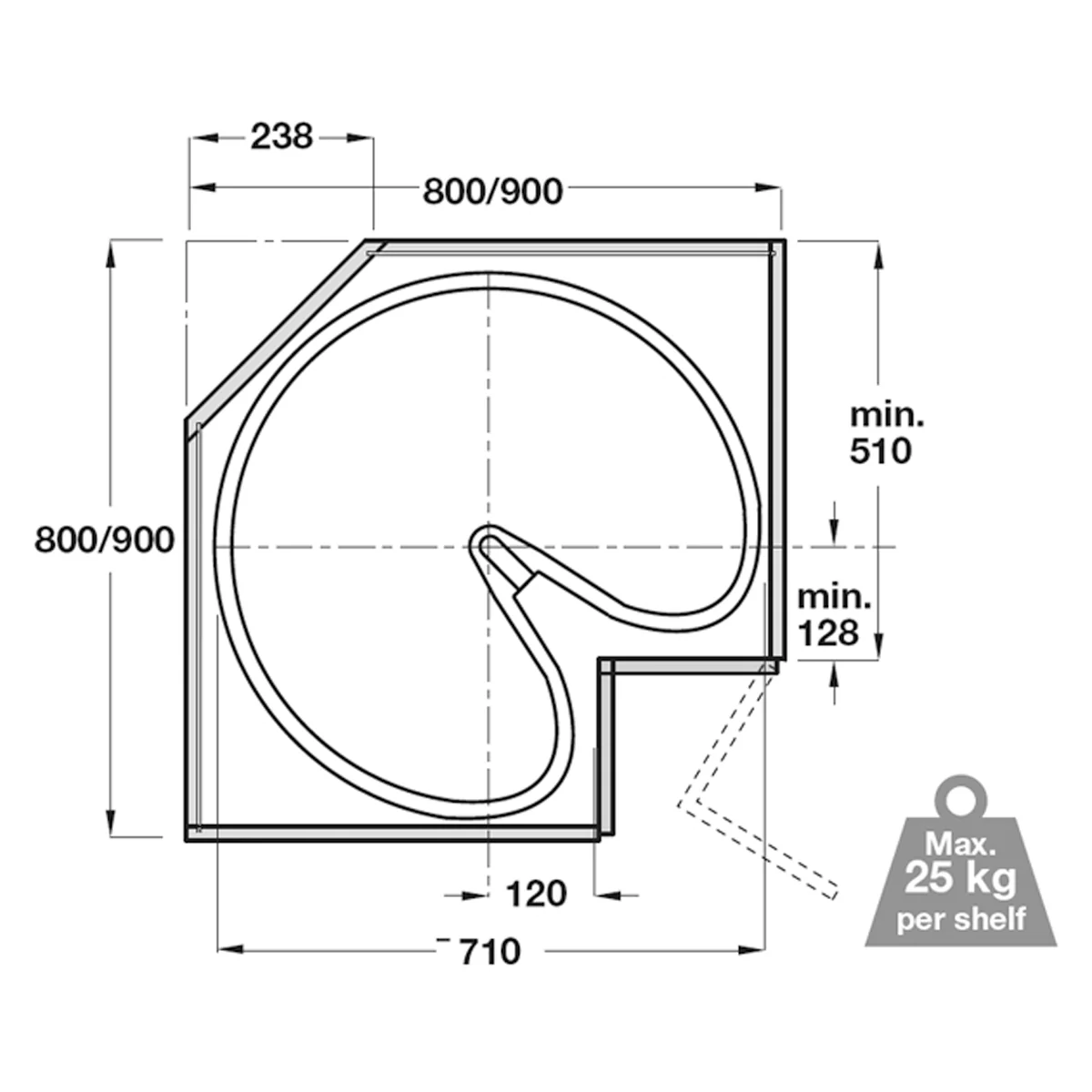 PROARC ¾ CAROUSEL 800/900 PL/GRY - Image 2