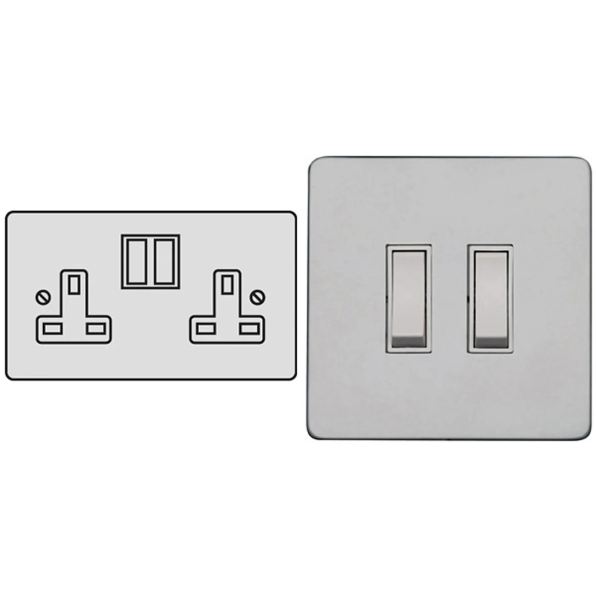 PRS S/SOCKET 13A DBL WHI