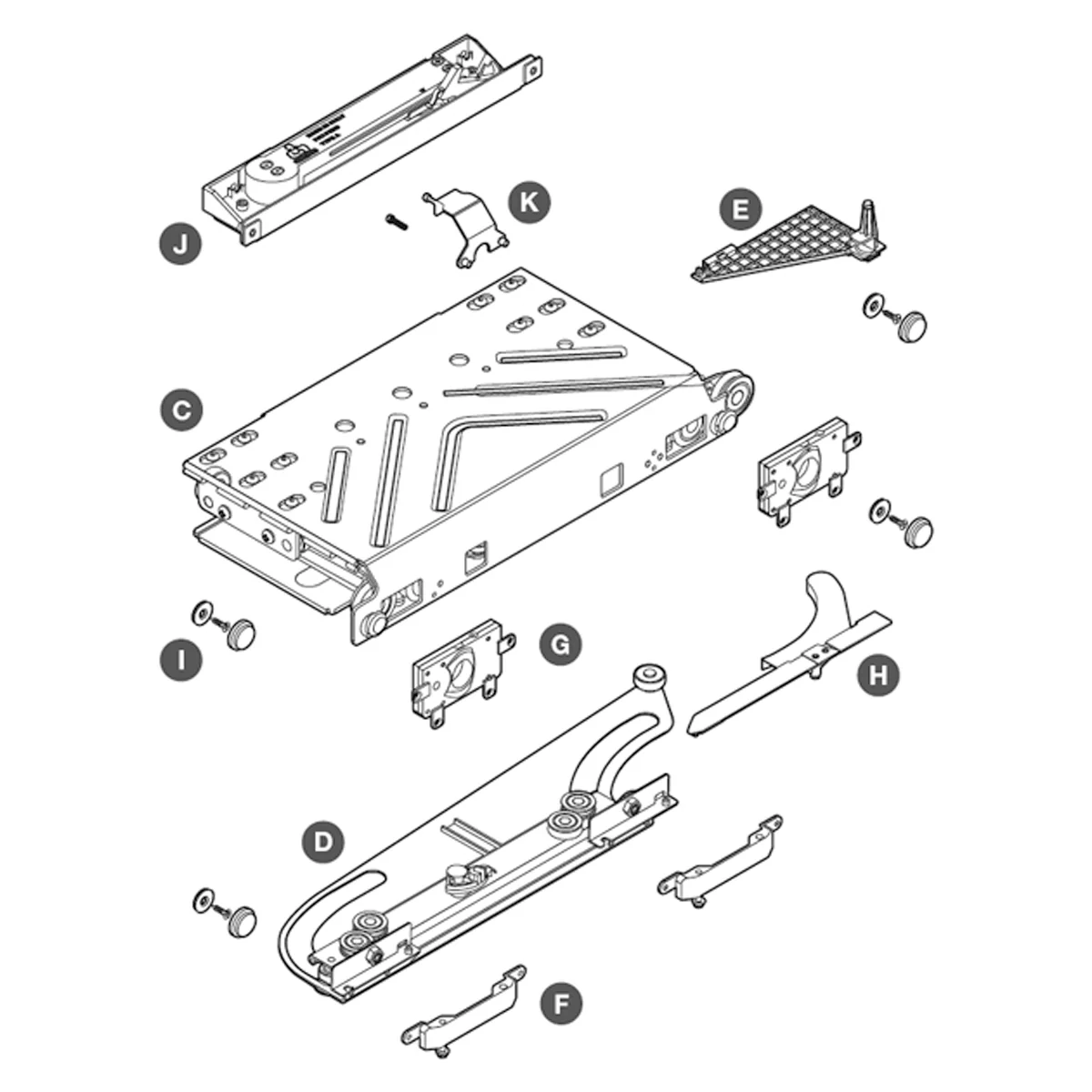 PS40 1DOOR FITTING SET RH - Image 2