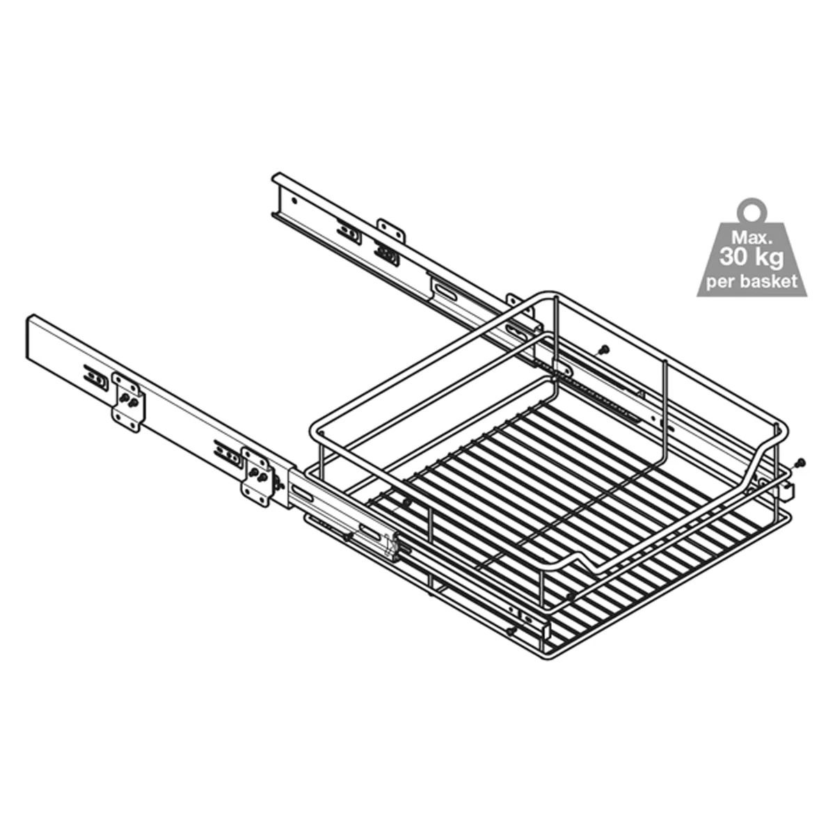 PULL OUT VEG BASKET+RUN SC 600 PCP - Image 2