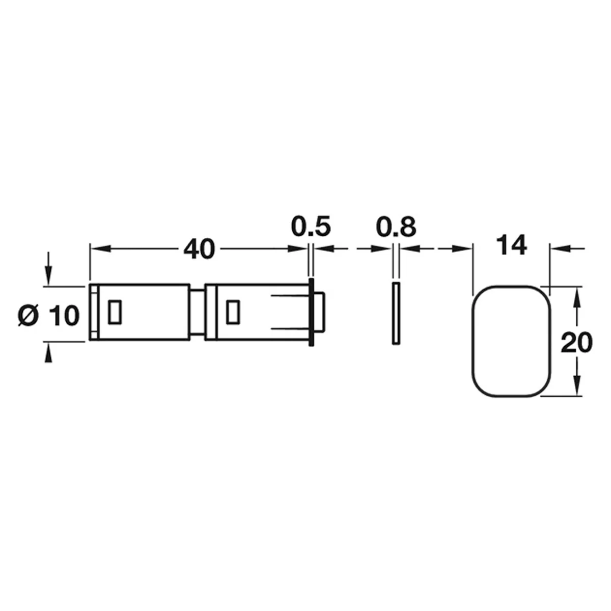 PUSH MAGNETIC ADD CATCH NO PIN - Image 2