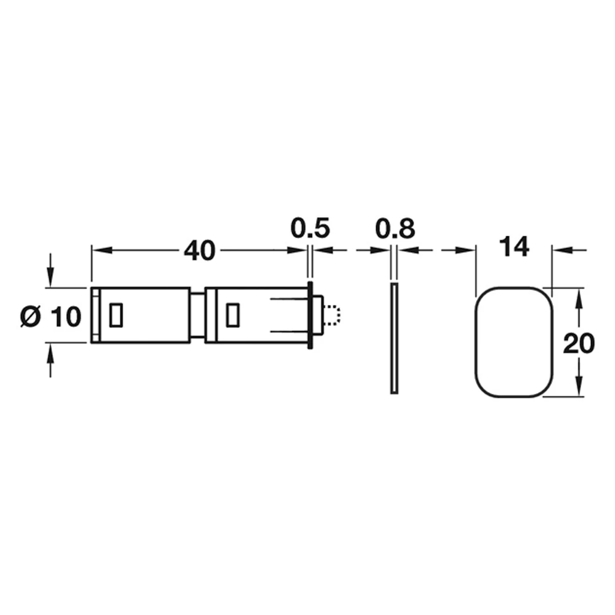 PUSH MAGNETIC CATCH+PL GLUE - Image 2