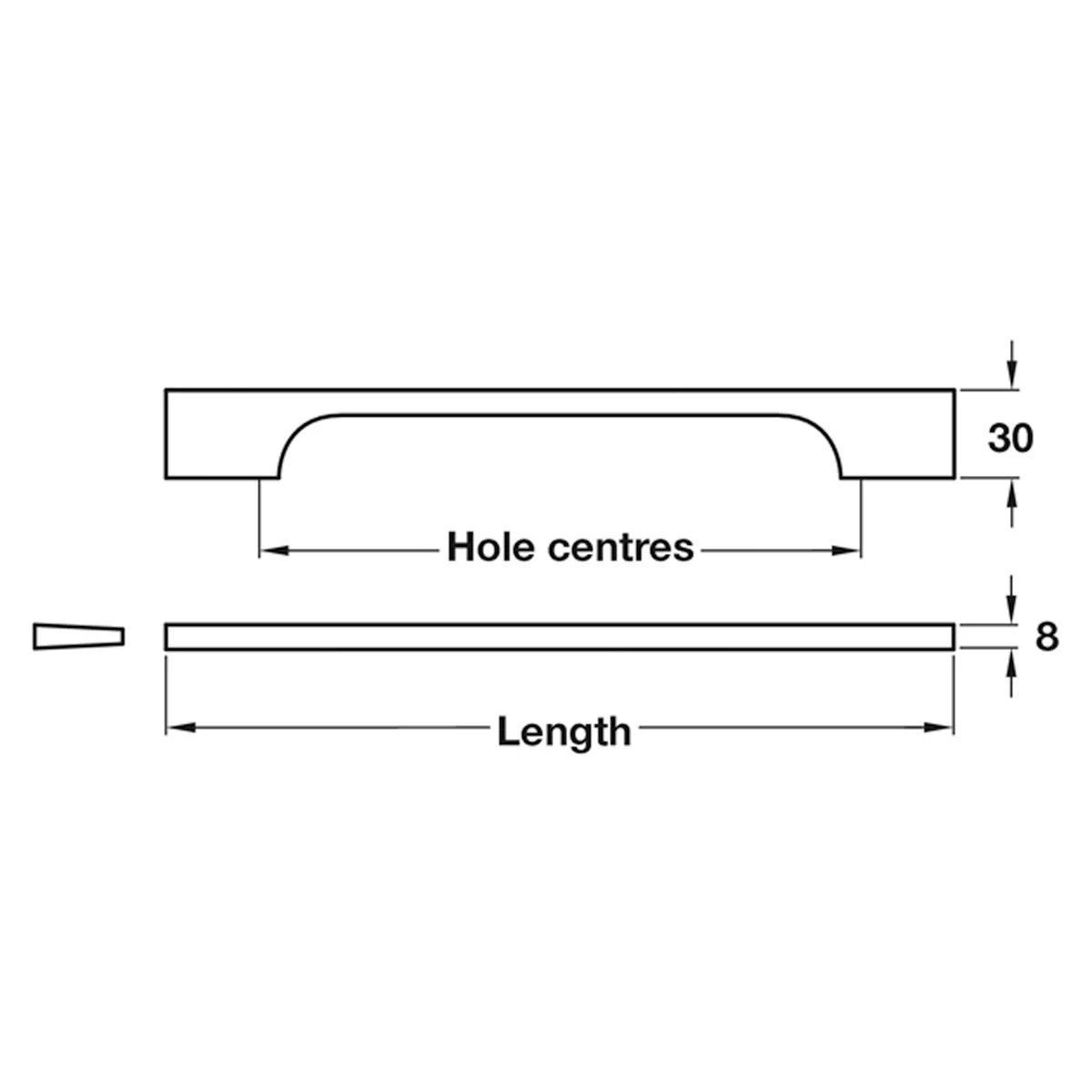 PUTNEY PULL HND 192HC 256x30x8 SSE - Image 2