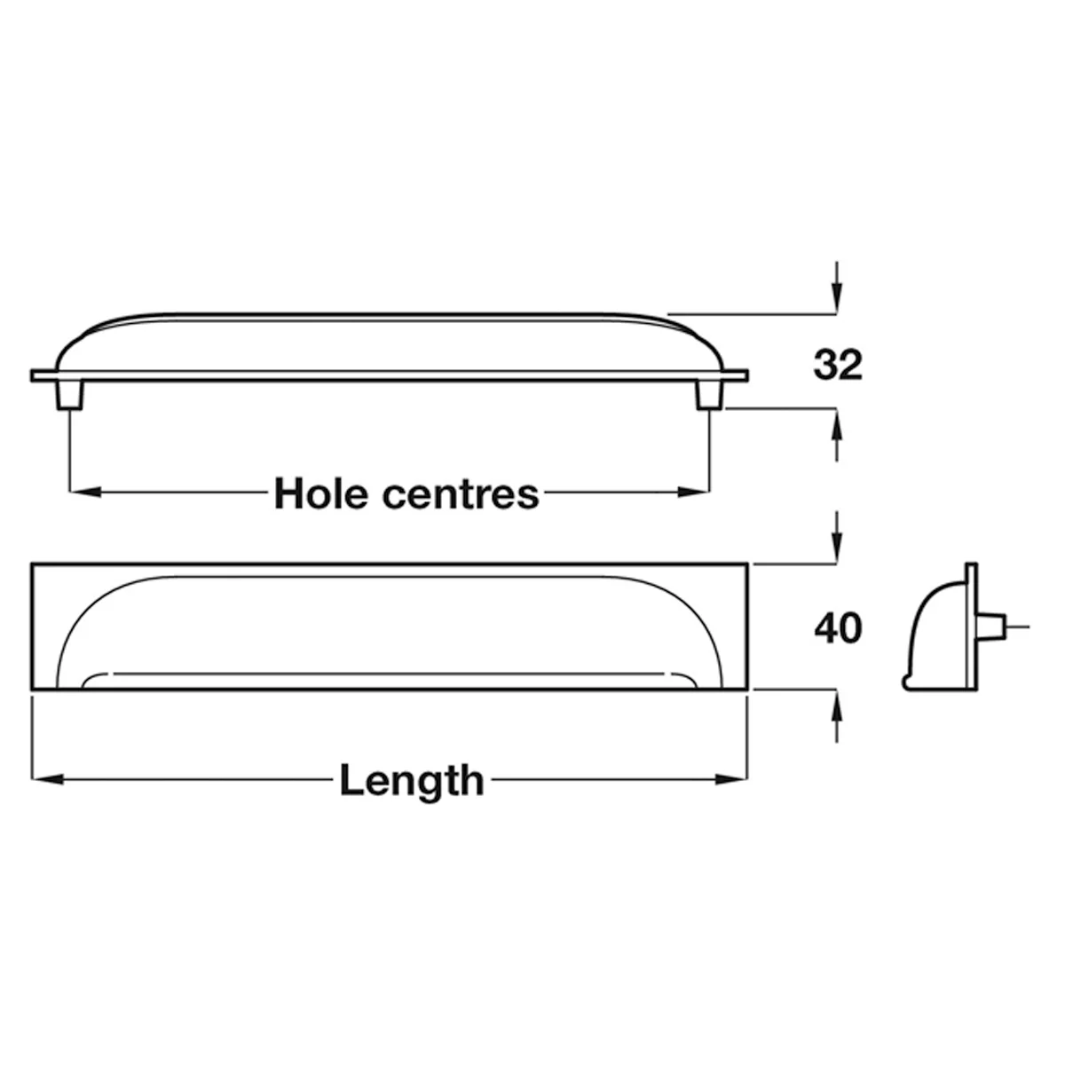 QUESLETT CUP HANDLE 96HC BRS/PNI - Image 2