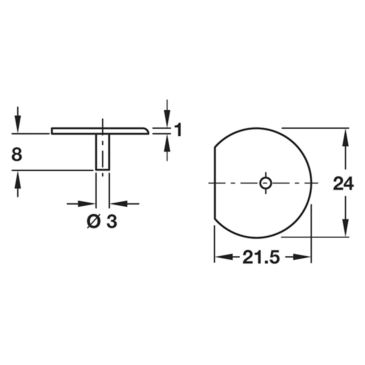 RAFIX-20 FHS CAP D24x9 WHI x100 - Image 2