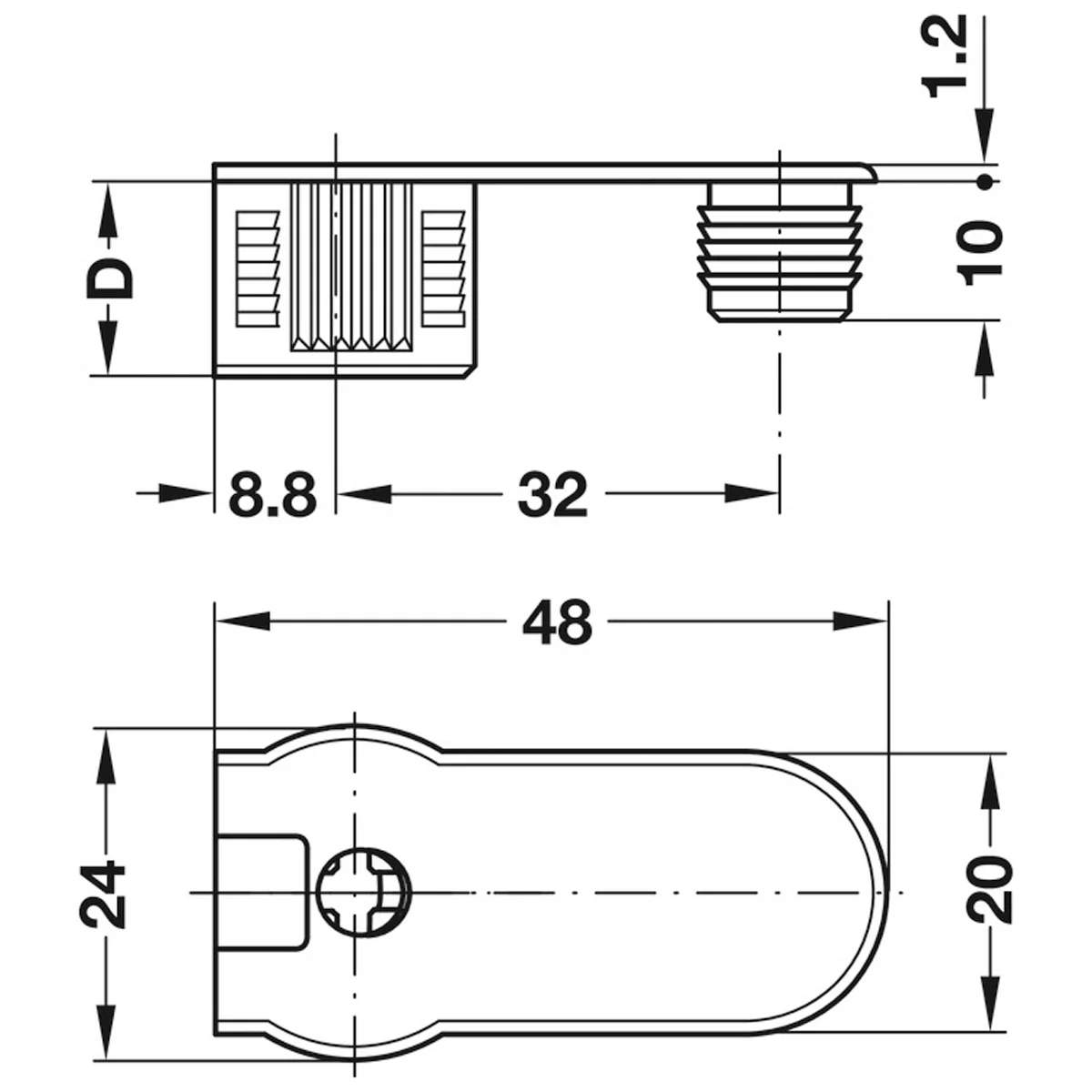 RAFIX-20 HSE +RDG 48x9.5 PNP x100 - Image 2