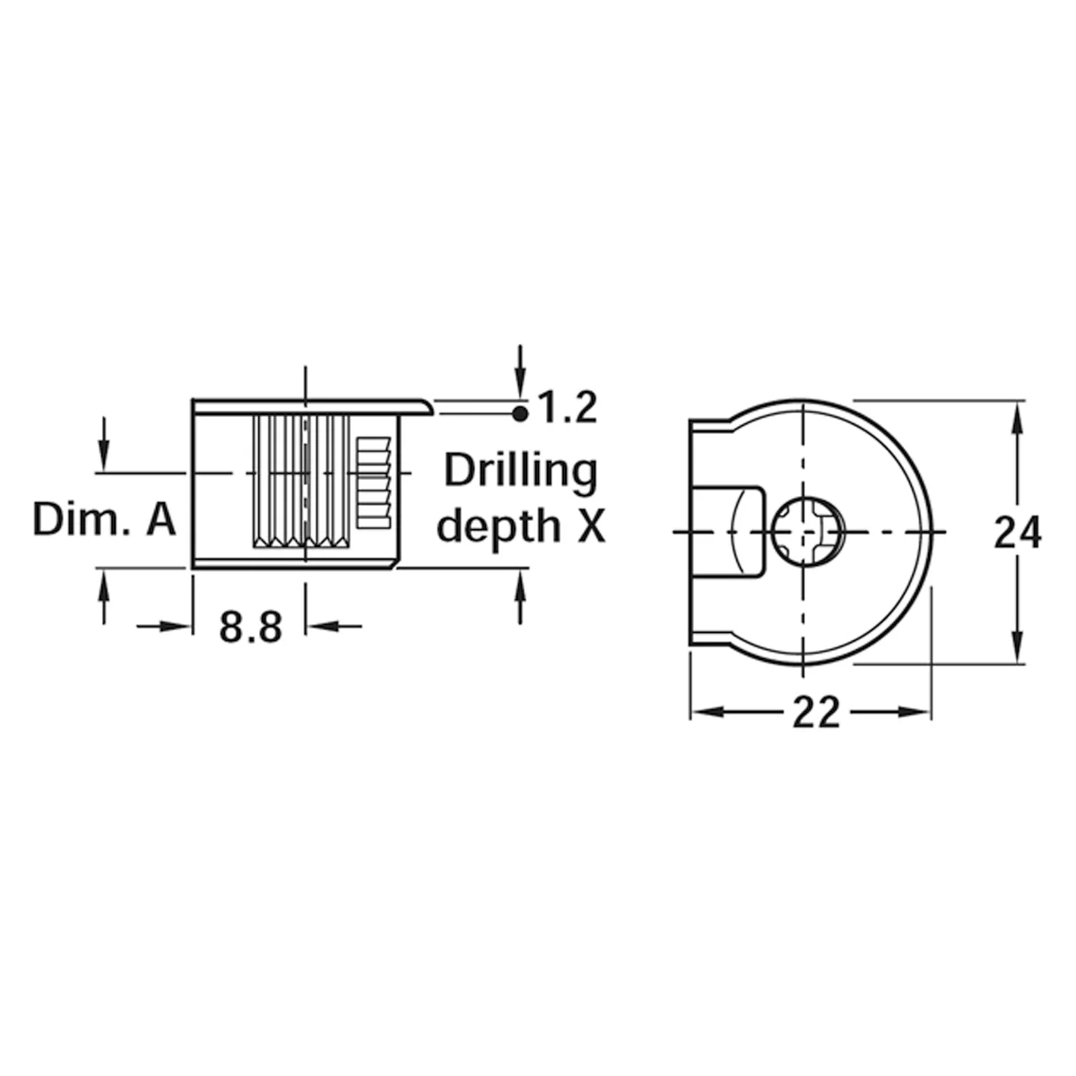 RAFIX-20 HSE +RDG D24x8.0 PNP x100 - Image 3