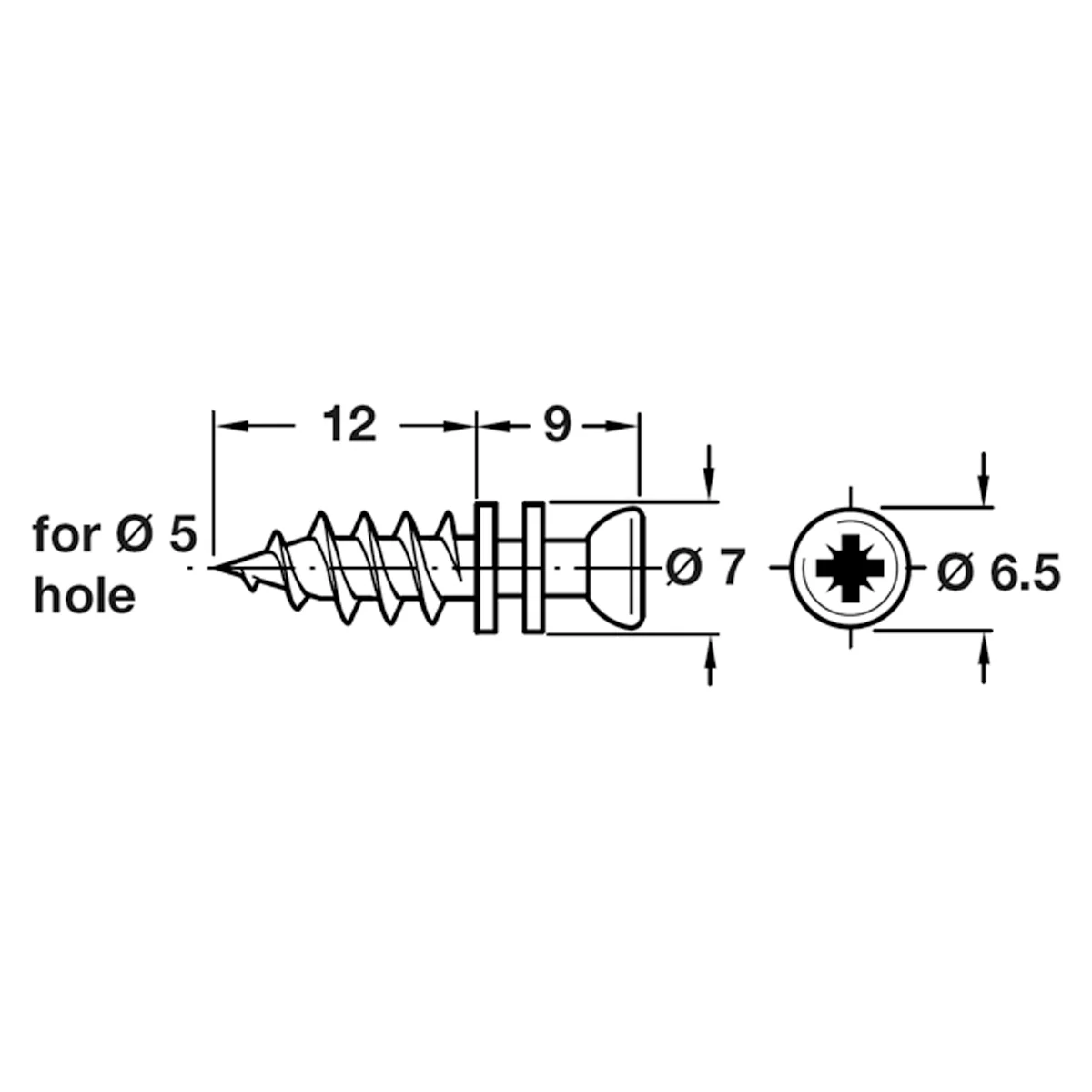 RAFIX M20 CON BOLT D7x21 GLV x100 - Image 2