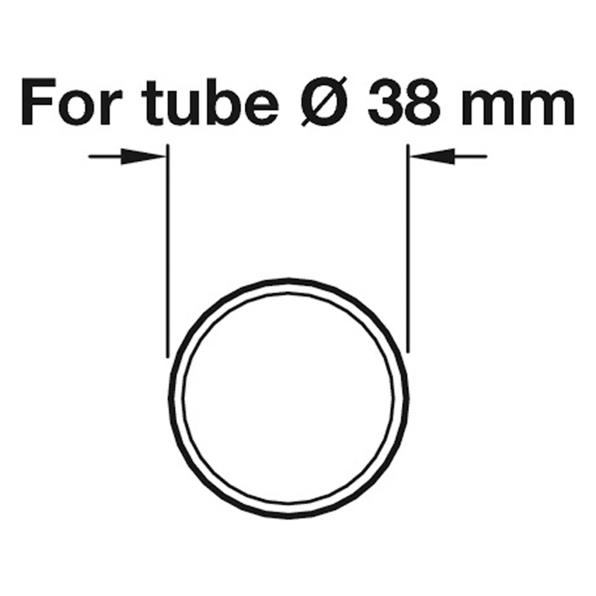 RAILING TUBE STR D38x2500 BRS/PCP - Image 2