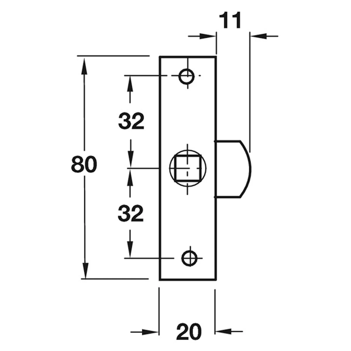 RIM BUDGET LOCK 20x80 ST/ZP - Image 2