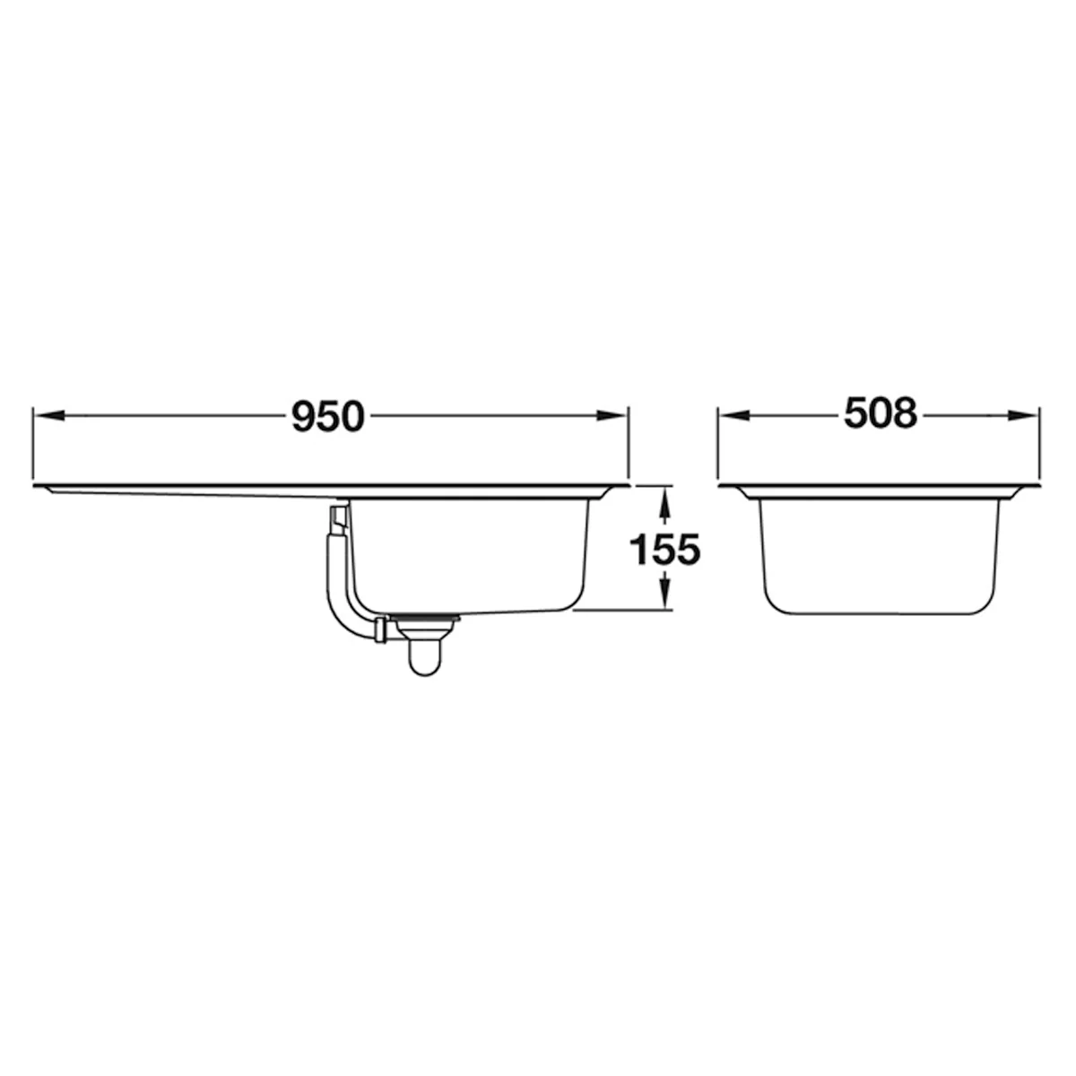 RMASTER MICHIGAN 1 SINK 950x508 SS - Image 2