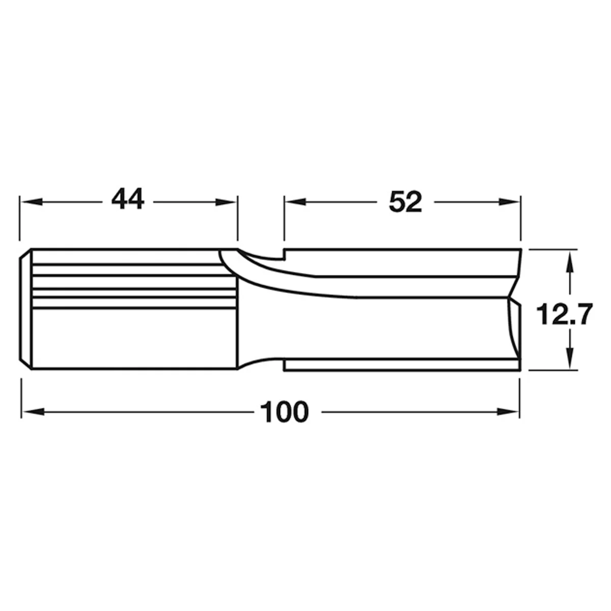 ROUTER BIT D12.7 TUNGSTEN CARB TIP - Image 2
