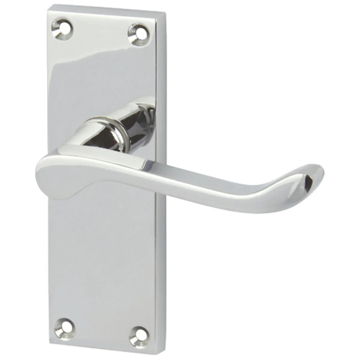 SCROLL LEVER HANDLE+PL 118x41 LATCH EBR