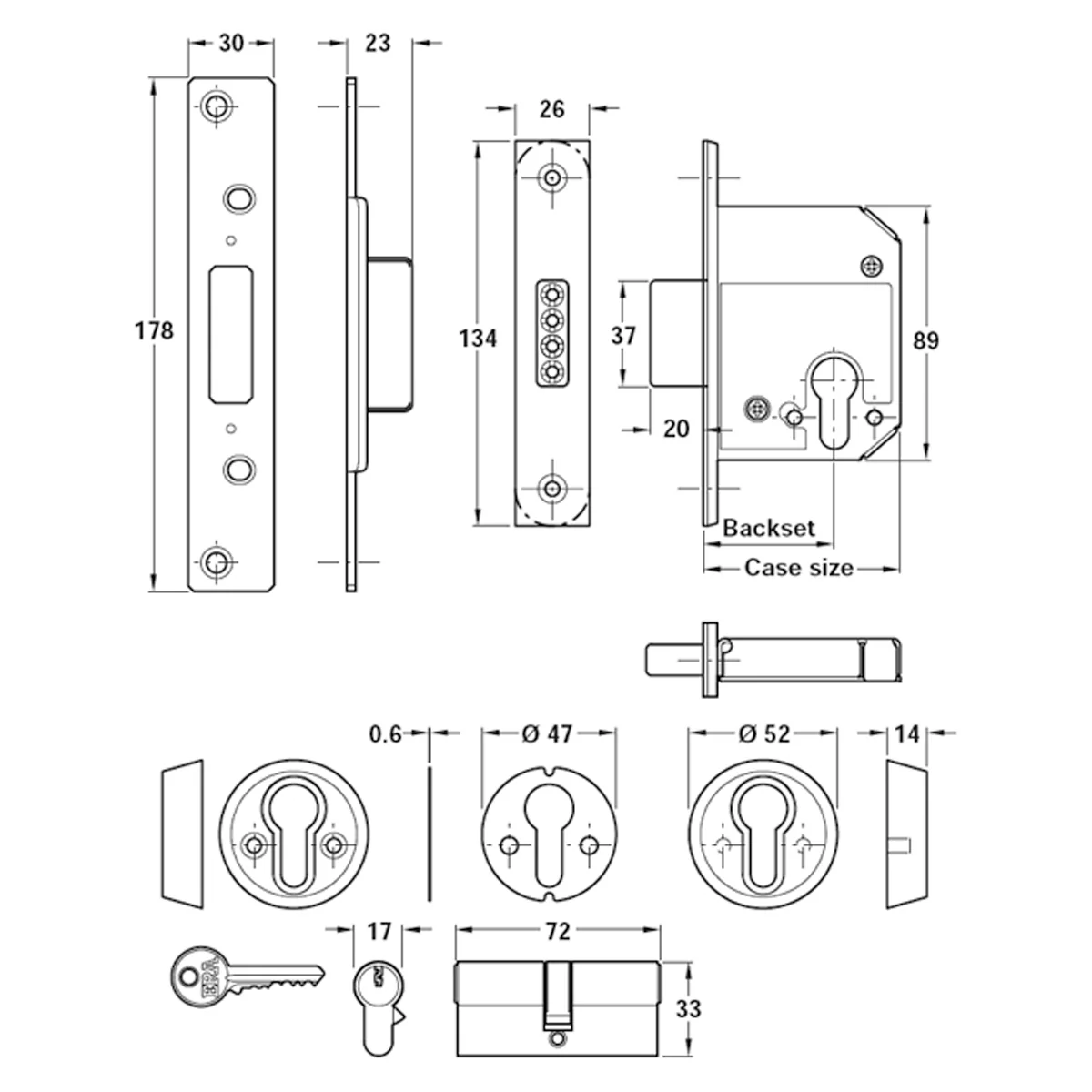 SECURITY CYL MORT DEADLOCK 79 SS - Image 2