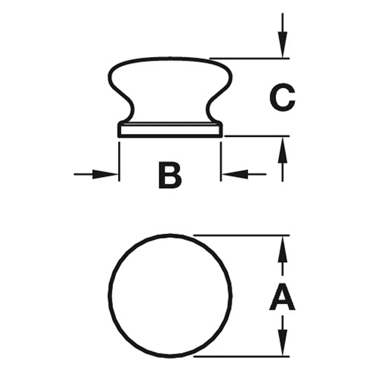 SHAKER KNOB D55x29 OAK/SMO - Image 2