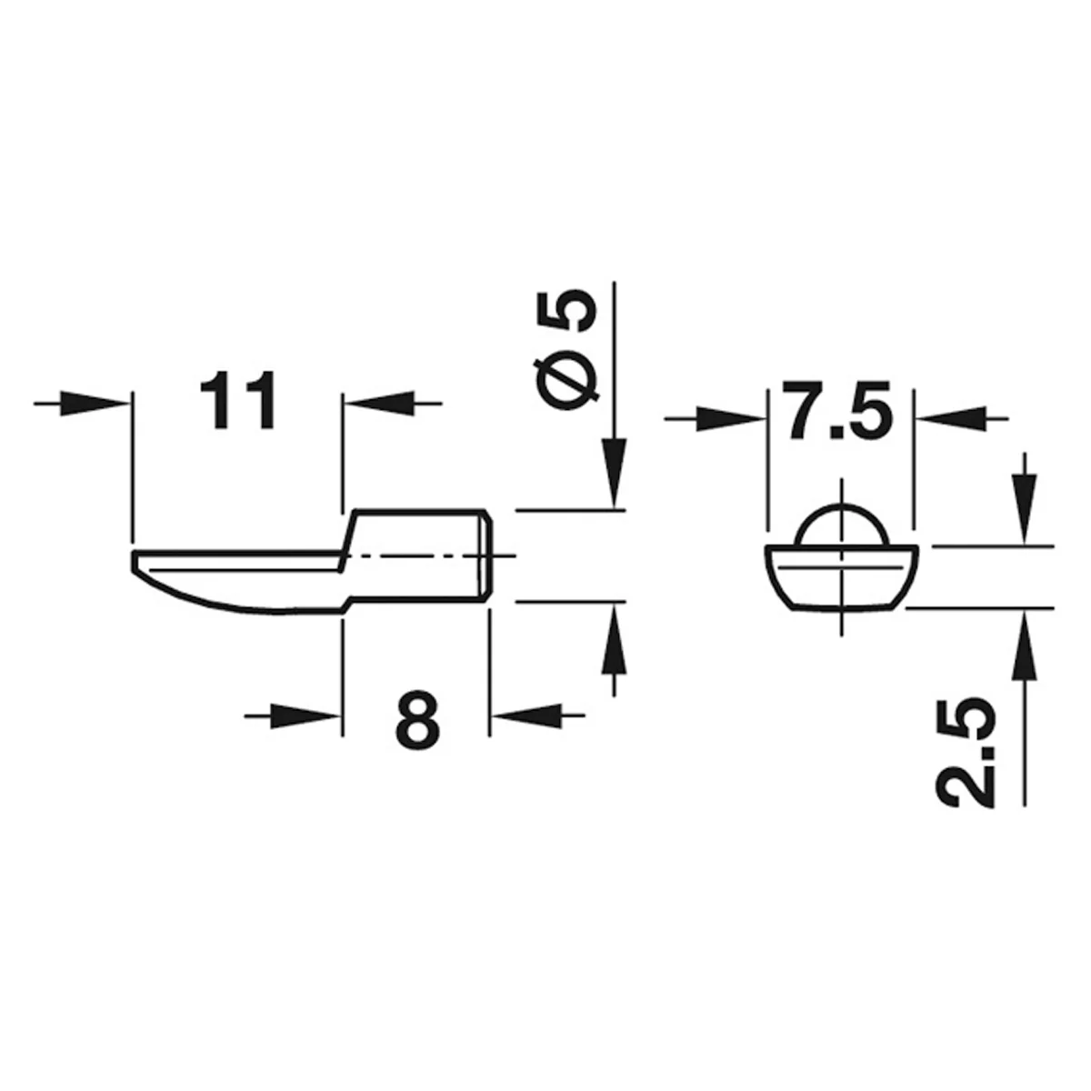 SHELF SUP PLUG SPOON 100KG BNZ BX100 - Image 2