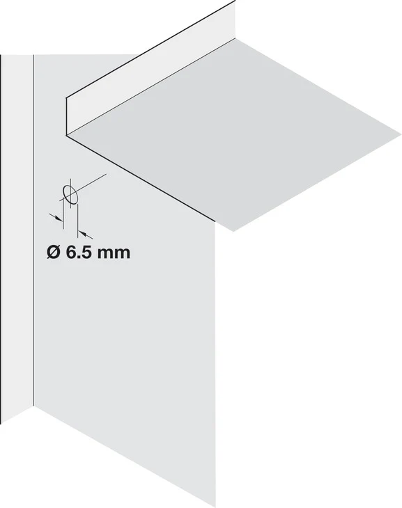 Shelf Support Sleeve 6.5mm Steel – Electroplated Brass (BR100AEB) - Image 2