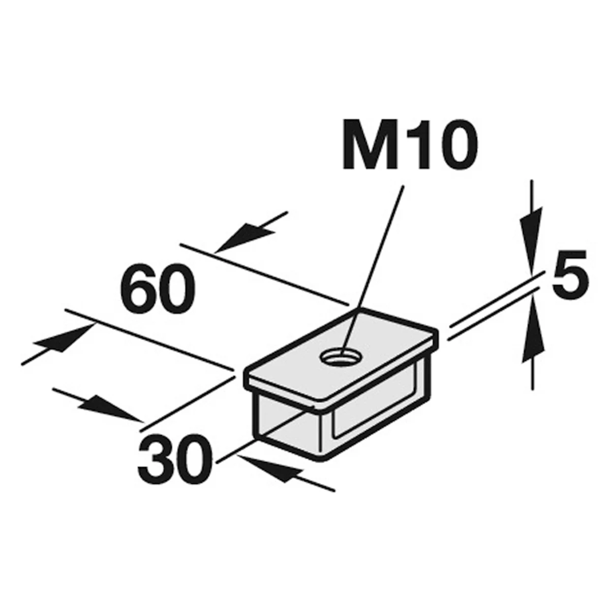 SHOPTEC TUBULAR INSERT 60x30 ZA/BRI - Image 2