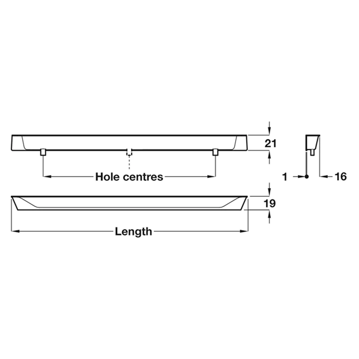 SINTESI INSET HANDLE 128HC ZA/PCP - Image 2